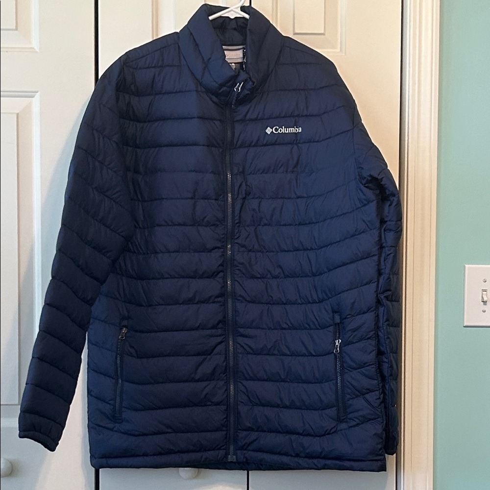 Columbia Men's Navy Lightweight Packable OmniHeat Jacket